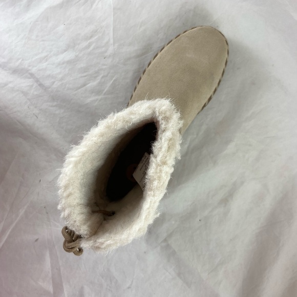 New Womens MUK LUKS Flexi Hoboken Tan Suede Memory Foam Ankle Boots Sz 7 WPL6134 - Picture 7 of 10